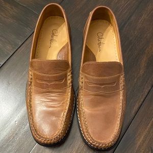 Cole haan brown leather loafer